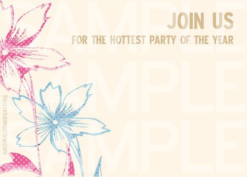 free printable party invitations